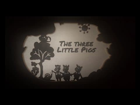 Shadow Puppets Theater: Three Little Pigs